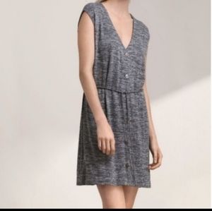 Aritzia Kemesky Button Front Dress Midi by Wilfred